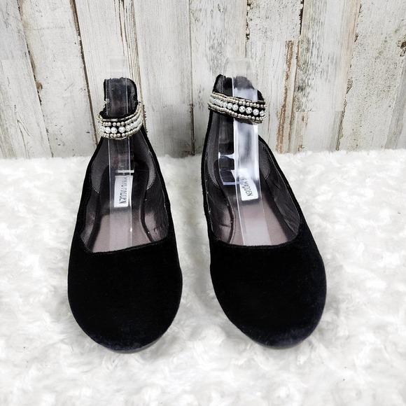 Steve Madden Zilerp Velvet Flats Black Size 5d - Picture 9 of 9
